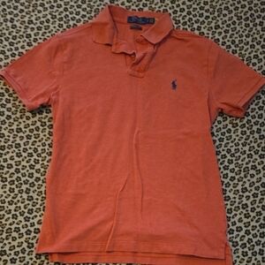 Polo Ralph Lauren Men's Salmon Custom Slim Fit Shirt - Small